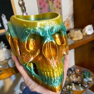 New Amazing Very Large 3d printed ram head skull